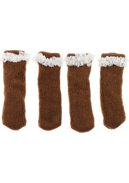 2x 4pcs Örgü Dantel Kapaklar Sandalye Bacak Çorapları Zemin Koruyucusu 02 fiyatları