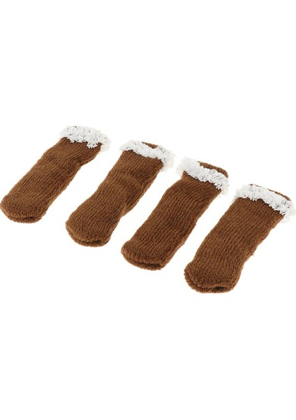 2x 4pcs Örgü Dantel Kapaklar Sandalye Bacak Çorapları Zemin Koruyucusu 02 indirimleri