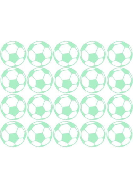20X Futbol Karanlık Çıkartmalar Glow Duvar Çıkartması Noctilucent Yatak Odası Dekor Yeşil (Yurt Dışından) modelleri