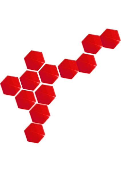 Ayna Duvar Çıkartma Odası Mural Modern Akrilik Ev Parlak Dekor Sticker Kırmızı (Yurt Dışından) fırsatları