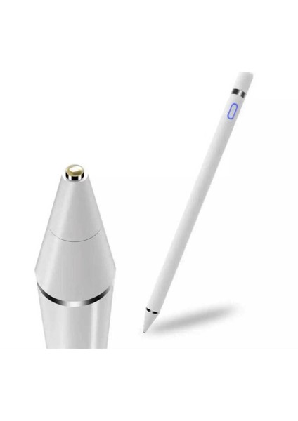 Apple iPad Pro 12.9" Tablet Kalemi 2018 - 2022 Uyumlu Kapastif Şarjlı Universal Tablet Kalemi