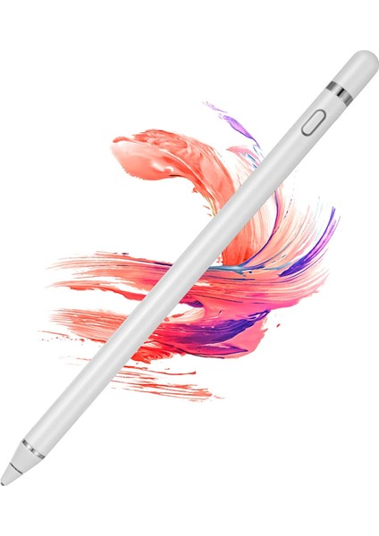 Apple iPad 10.2" Tablet Kalemi 2018 - 2022 Uyumlu Kapastif Şarjlı Universal Tablet Kalemi