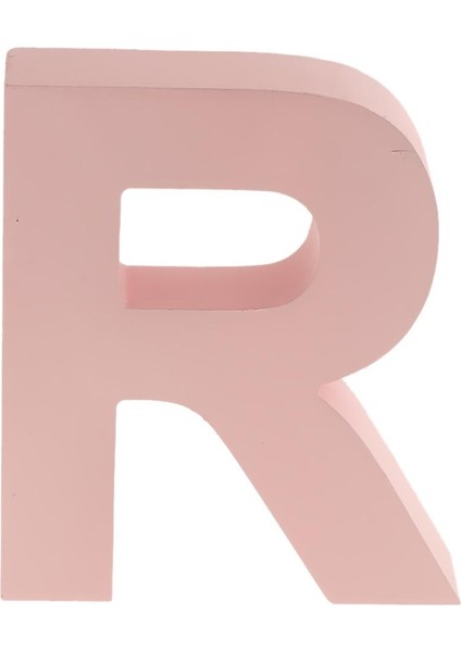 26 Mektup Pembe Ahşap Çerçeveli Düğün Doğum Günü R Için Alfabe Mektubu (Yurt Dışından)