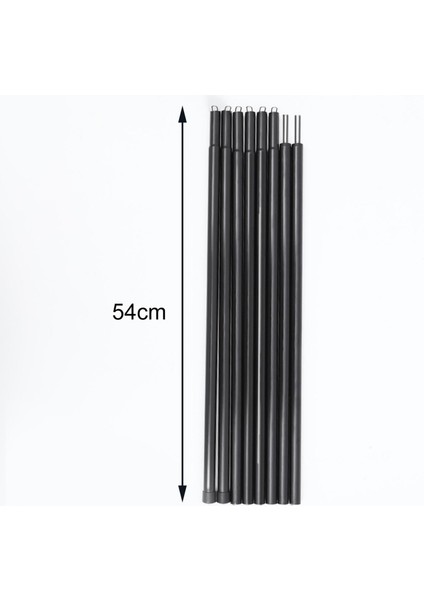 Dış Çadır Destek Çubuğu Yürüyüş Plajı Barınağı Siyahı Için Ayarlanabilir Katlanır (Yurt Dışından) modelleri