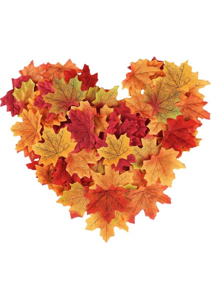 200 Paket Gerçekçi Sahte Akçaağaç Bırakır Sonbahar Sonbahar Parti Düğün Şükran Günü (Yurt Dışından)