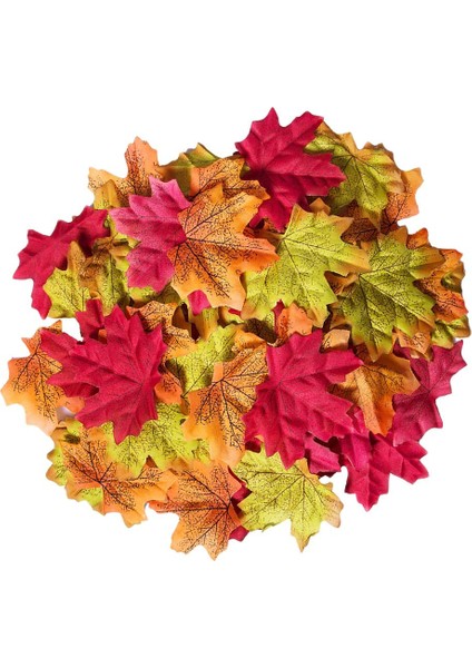 200 Paket Gerçekçi Sahte Akçaağaç Bırakır Sonbahar Sonbahar Parti Düğün Şükran Günü (Yurt Dışından) indirimleri