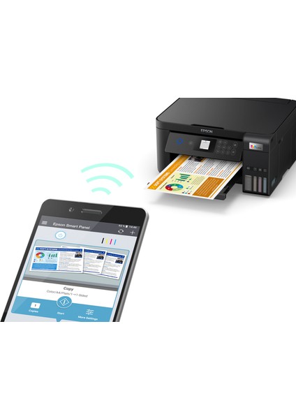 EcoTank L4260 Tarayıcı + Fotokopi + Wi-Fi Direct + AirPrint Mürekkep Tanklı Yazıcı