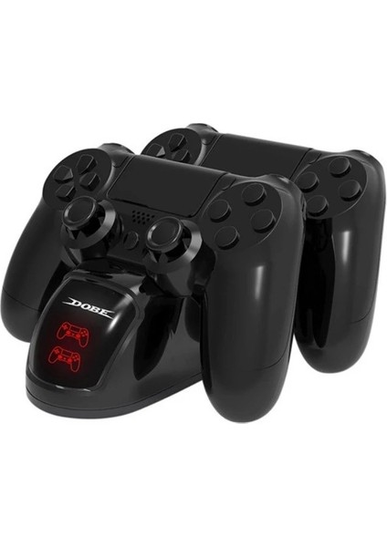 Ps4 TP4-889 Slım Pro Ps4 Şarj Doku Standı Çift USB Hızlı Şarj Standı Durum Göstergeli Chargıng Dock 