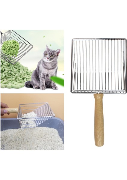 Kedi Çöp Kepçesi Uzun Saplı Atık Metal Temiz Kepçe Elyafı (Yurt Dışından) indirimleri