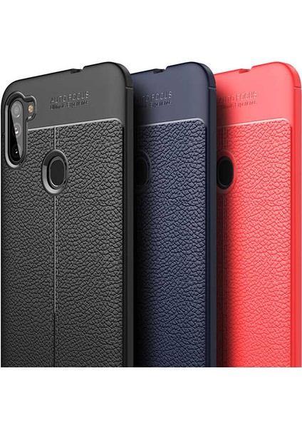 Galaxy A11 Uyumlu Darbeye Dayanıklı Deri Dikişli Armor Serisi Kamera Korumalı Kılıf modelleri
