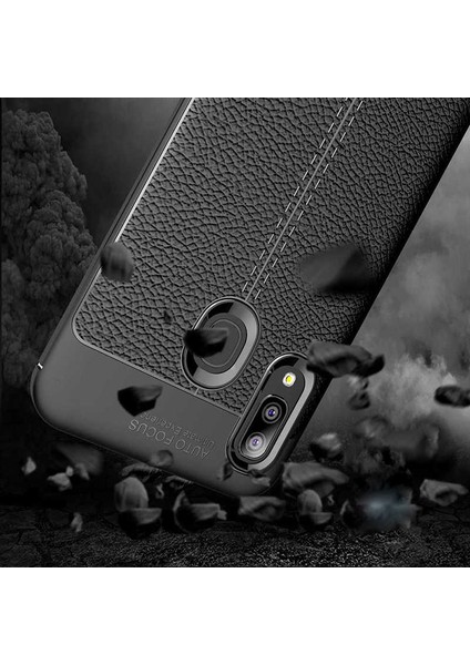 Galaxy A20 Uyumlu Darbeye Dayanıklı Deri Dikişli Armor Serisi Kamera Korumalı Kılıf fırsatları