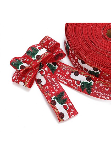 Klasik Sarma Noel Ağacı Şerit Çelenk Yaylar Diy (Yurt Dışından)