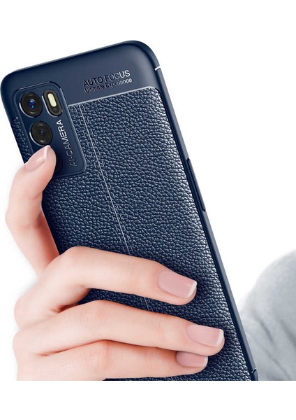 Oppo A16 Uyumlu Darbeye Dayanıklı Deri Dikişli Armor Serisi Kamera Korumalı Kılıf modelleri