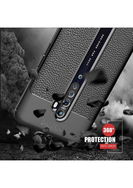Oppo Reno 2z Uyumlu Darbeye Dayanıklı Deri Dikişli Armor Serisi Kamera Korumalı Kılıf indirimleri