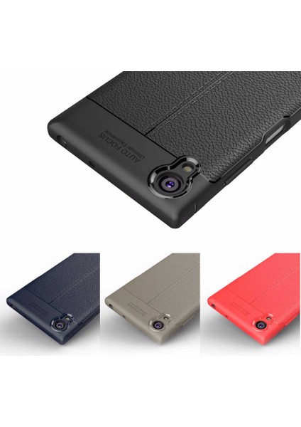 Sony Xperia Xa1 Plus Uyumlu Darbeye Dayanıklı Deri Dikişli Armor Serisi Kamera Korumalı Kılıf fırsatları