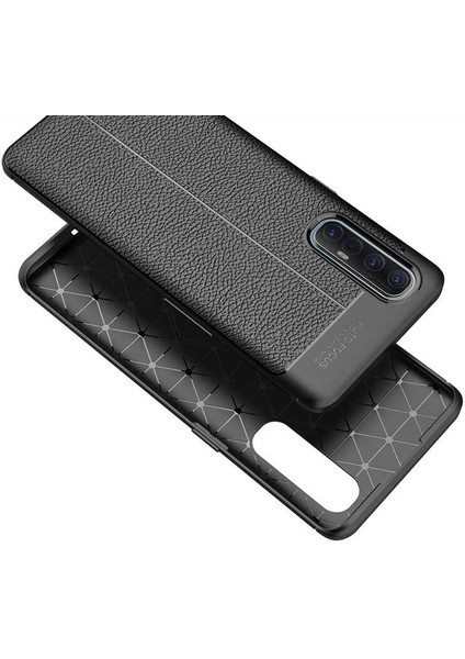Oppo Reno 3 Pro 5g Uyumlu Darbeye Dayanıklı Deri Dikişli Armor Serisi Kamera Korumalı Kılıf modelleri