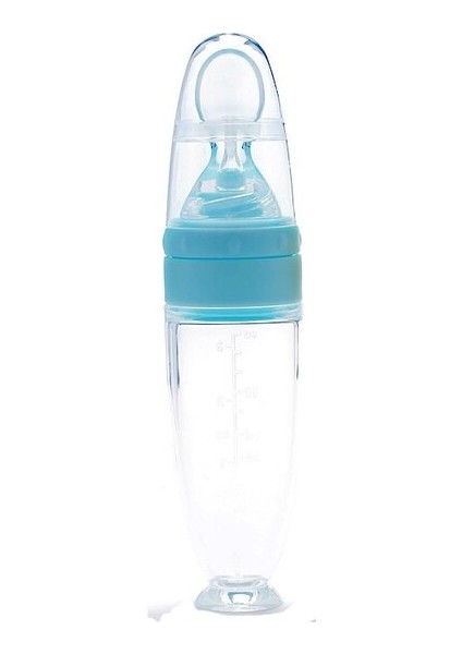 Silikon Bebek Mama Kaşığı Silikon Biberon Gıda Takviyesi Çocuk Pirinç Ezmesi (Yurt Dışından)