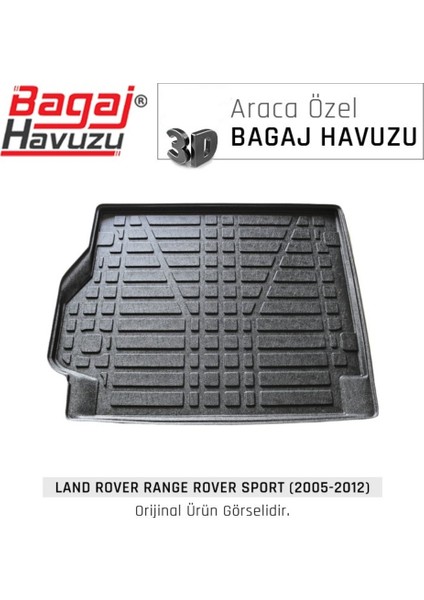 2008 Range Rover Sport Bagaj Havuzu Araca Özel Üretim ve Tam Uyumlu Kokusuz Kaucuk
