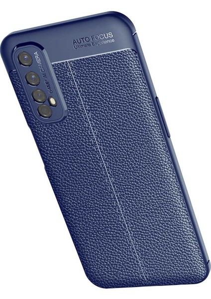 Realme 7 Uyumlu Darbeye Dayanıklı Deri Dikişli Armor Serisi Kamera Korumalı Kılıf modelleri
