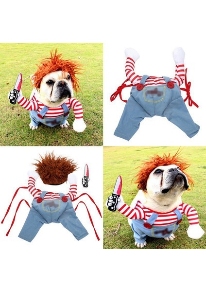 Komik Köpek Giysileri Köpekler Cosplay Kostüm Cadılar Bayramı Kıyafetleri (Yurt Dışından)