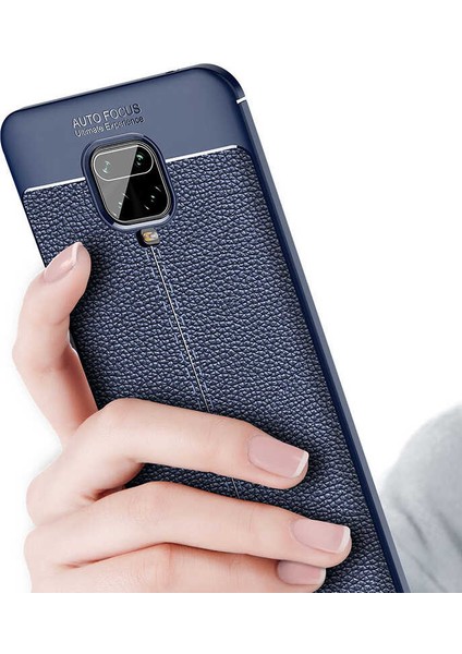 Kip GSM Xiaomi Redmi Note 9 Pro Uyumlu Darbeye Dayanıklı Deri Dikişli Armor Serisi Kamera Korumalı Kılıf