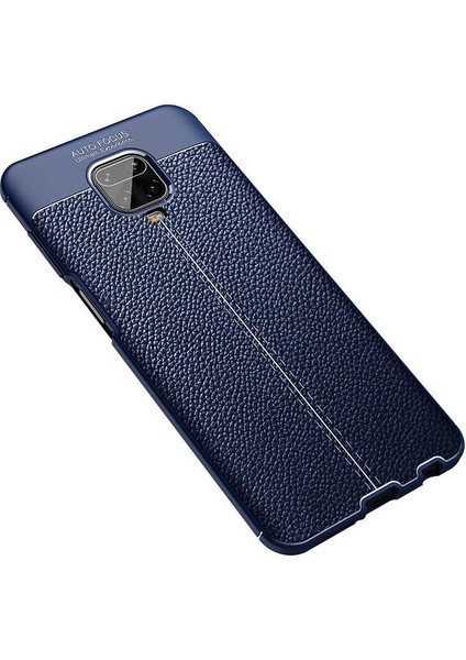 Xiaomi Redmi Note 9s Uyumlu Darbeye Dayanıklı Deri Dikişli Armor Serisi Kamera Korumalı Kılıf