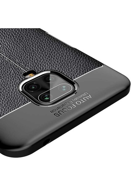 Xiaomi Redmi Note 9s Uyumlu Darbeye Dayanıklı Deri Dikişli Armor Serisi Kamera Korumalı Kılıf
