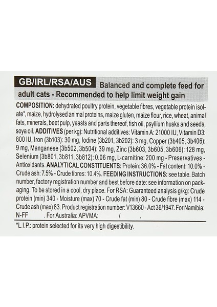 Light Weight Care Kedi Maması, 8 kg modelleri