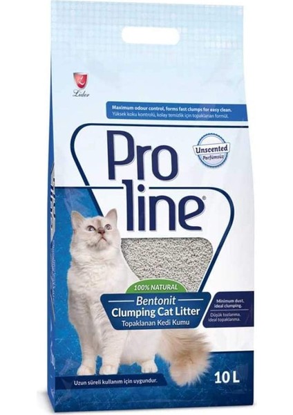 Pro Line Clumping Cat Litter Topaklanan Kedi Kumu 10L
