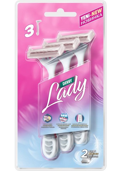 Lady 2 Platinum 3'Lü Blister