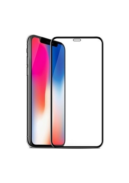 Apple iPhone 12 Pro Max "6.7inç" 18D Kavisli Tam Kaplayan Ekran Koruyucu Cam - Siyah