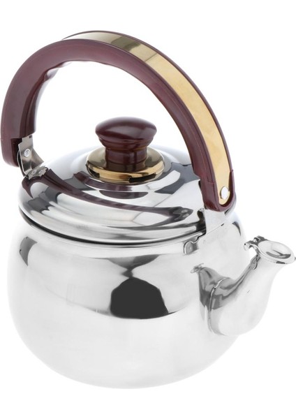Paslanmaz Çelik Islık Çaydanlık Su Potu Kettle Metal Gümüş 2.7 L (Yurt Dışından)
