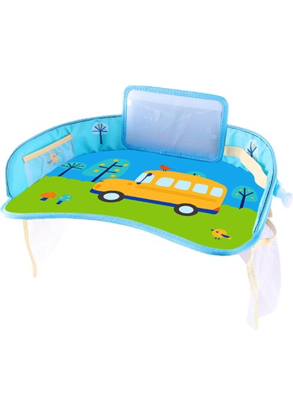 Toddler Organizer Yemek Çizim Atıştırmalık Tepsisi Otobüs Için Su Geçirmez (Yurt Dışından)