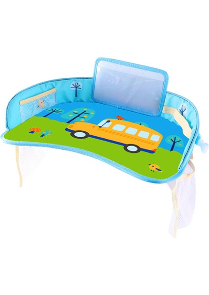 Toddler Organizer Yemek Çizim Atıştırmalık Tepsisi Otobüs Için Su Geçirmez (Yurt Dışından)