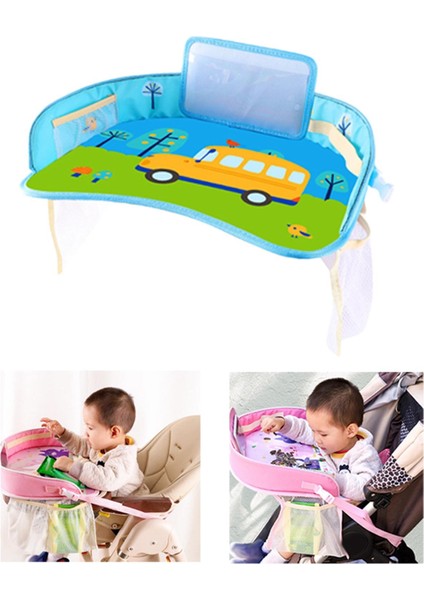 Toddler Organizer Yemek Çizim Atıştırmalık Tepsisi Otobüs Için Su Geçirmez (Yurt Dışından)