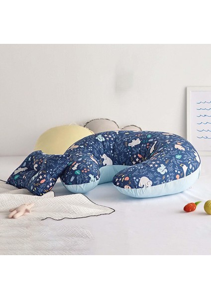 Hemşirelik Mavi Hayvan Için Yıkanabilir Bebek Emziren Yastık Bebek Desteği (Yurt Dışından)