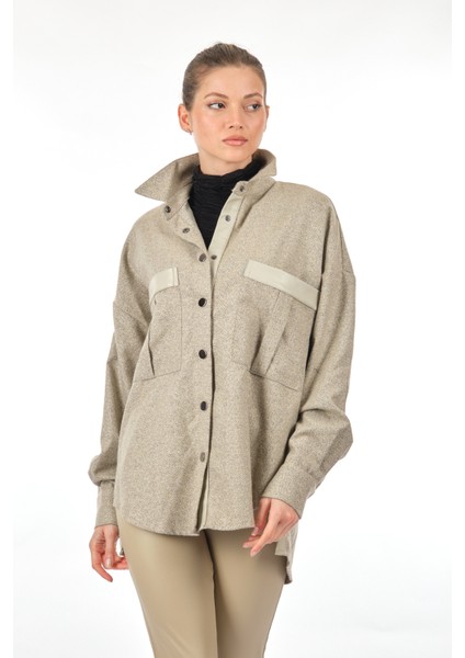 Oversize Kadın Gömlek - Minimalist Günlük Stil