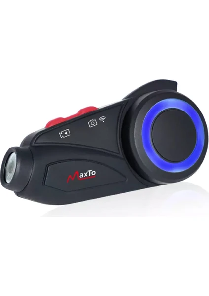 Maxto M3S 2k Hd 1440P Kameralı Intercom Motosiklet Kask Intercom