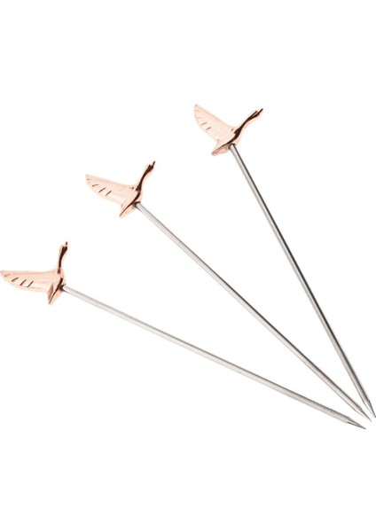 3pcs Martini, Paslanmaz Çelik Meyve Kokteyl Seçimleri Bar Cafe Aracı #1 Gül Altın indirimleri