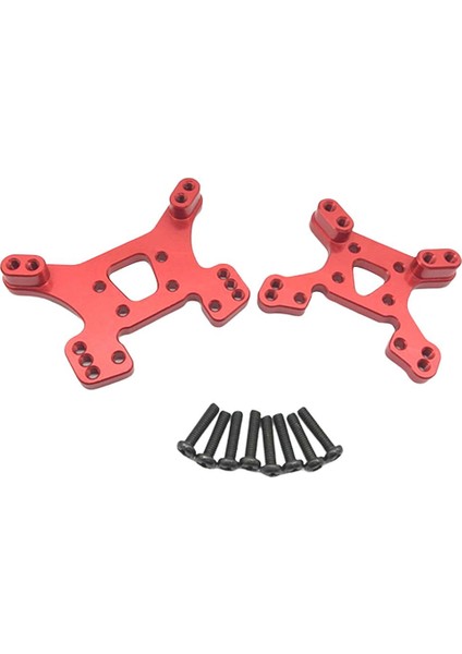 Wltoys Için Ön Arka Şok Montajı 144001 1/14 Rc Araba Kırmızı(Yurt Dışından)