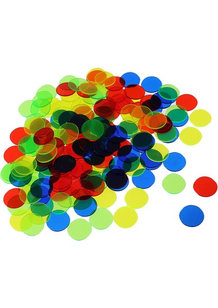 300PCS Profesyonel Bingo Oyun Cipsleri Çipleri Çok Molor Sayıyor
