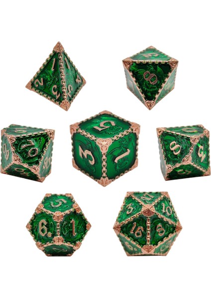 Polhedral Aksesuarlar Partisi Dnd Rpg Mtg Green Için Ayarlanmış