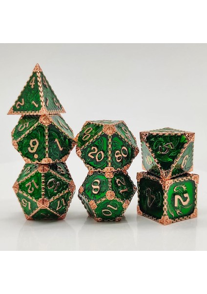 Polhedral Aksesuarlar Partisi Dnd Rpg Mtg Green Için Ayarlanmış