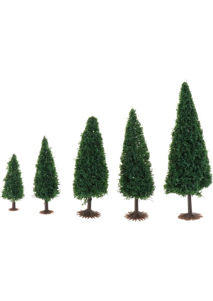 Kum Masası Için Plastik Model Ağacı Mikro Peyzaj Dioramas Kitleri 5.5cm modelleri