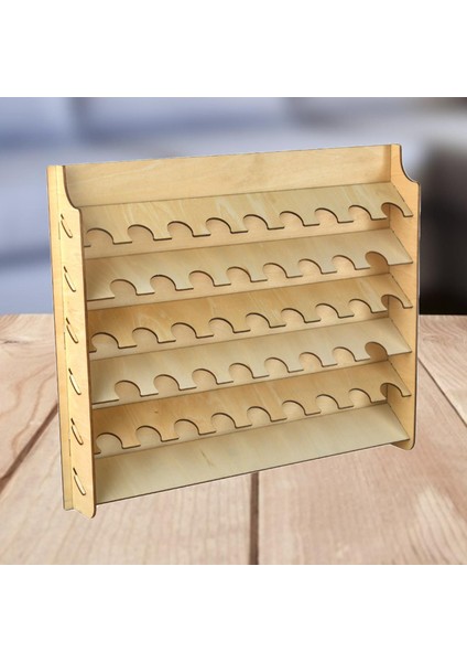 Craft Modül Boya Fırçaları Craft Ahşap Organizatör Depolama Ekran Tutucu 43 Delik 26MM