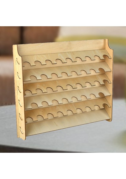 Craft Modül Boya Fırçaları Craft Ahşap Organizatör Depolama Ekran Tutucu 43 Delik 26MM