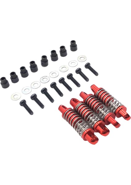 4pcs Wltoys Için Metal Şok Emici K969 K979 K989 1:28 Ölçek Rc Araç Kırmızı