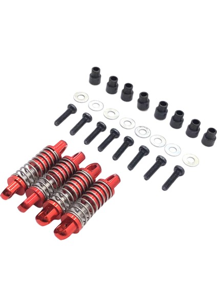 4pcs Wltoys Için Metal Şok Emici K969 K979 K989 1:28 Ölçek Rc Araç Kırmızı