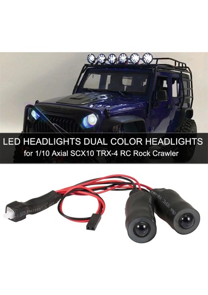 Çoğu 1/10 Rc Rock Trawler Parçaları Için Rc Yüksek Parlak LED Farlar Işık modelleri