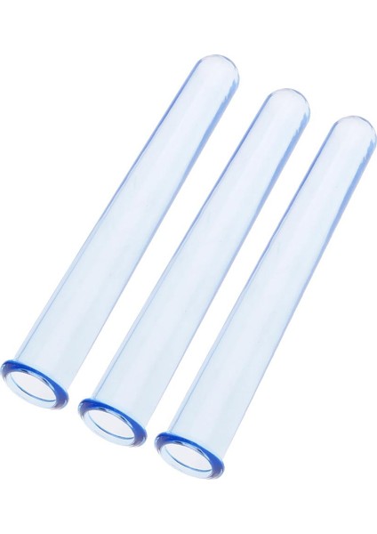 3pcs Yuvarlak Alt Test Tüp Kokteyl Barı - Mavi 15 cm Tarif Edildiği Gibi